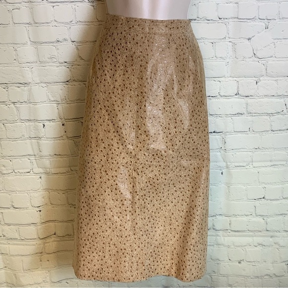 Terry Lewis Vintage Real Leather Jacket and Skirt Set Size 1X - Picture 4 of 6